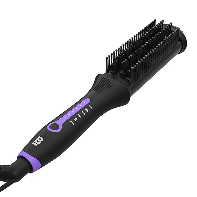 Bblunt Pro Insta Smooth Hair Straightening Brush With 4 Temperature Settings And Ionic Technology For 2X Better Frizz Control